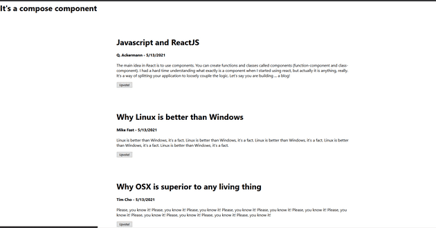 Using a component in another ReactJS